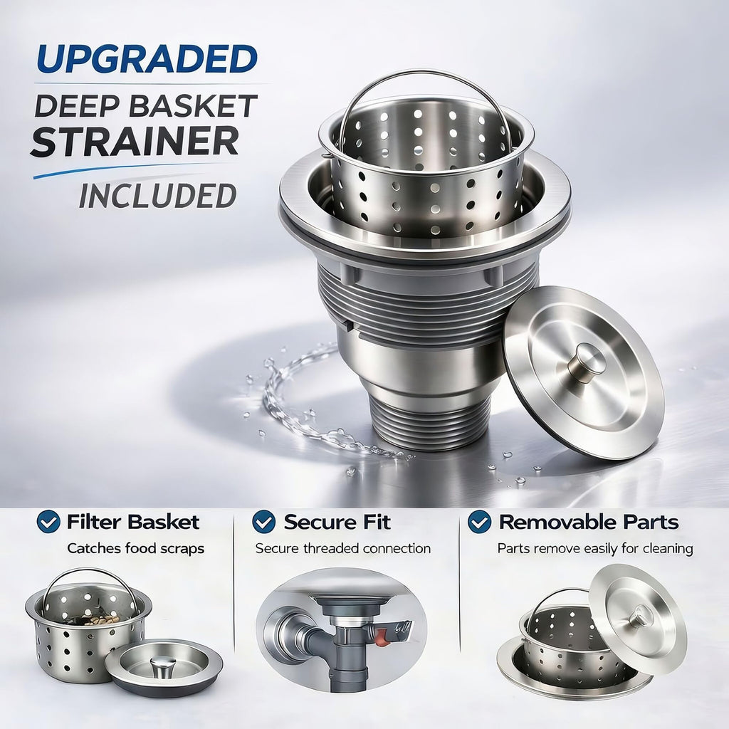 18x16 Inch Undermount Kitchen Sink - 18 Gauge Stainless Steel Single Bowl Prep Sink for Compact Kitchen Sink &