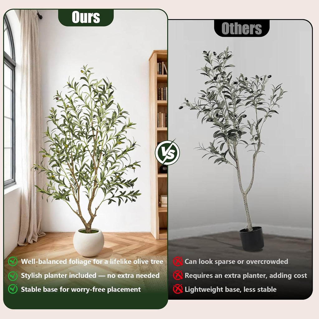 Olive Trees Artificial Indoor: 96% Lifelike - Can't Tell from 6ft