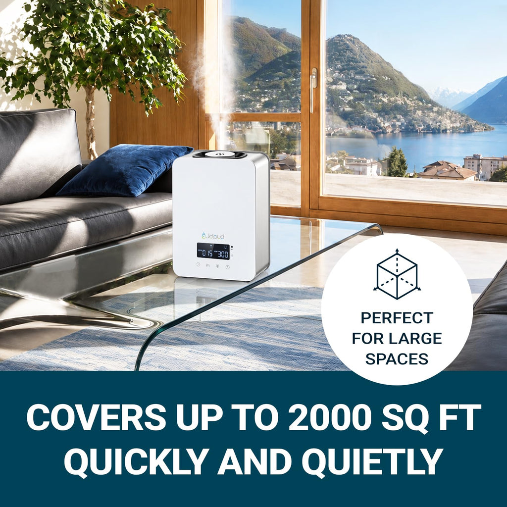 Waterless Essential Oil Diffuser for Whole Home, Upgraded V2, White