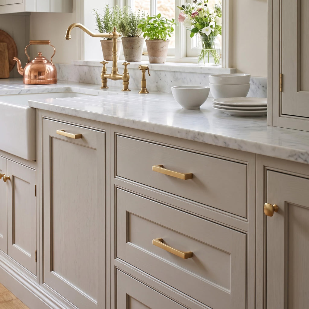 10 Pack Solid Handles 3-Inch(76mm) Champagne Bronze Cabinet Pulls,Heavy Duty Cabinets, Cupboards, Drawers and