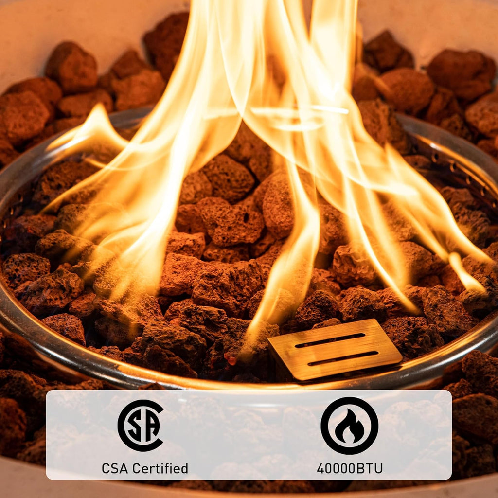 Outdoor Propane Fire Pit, Gas Fire Pit for Outside Patio