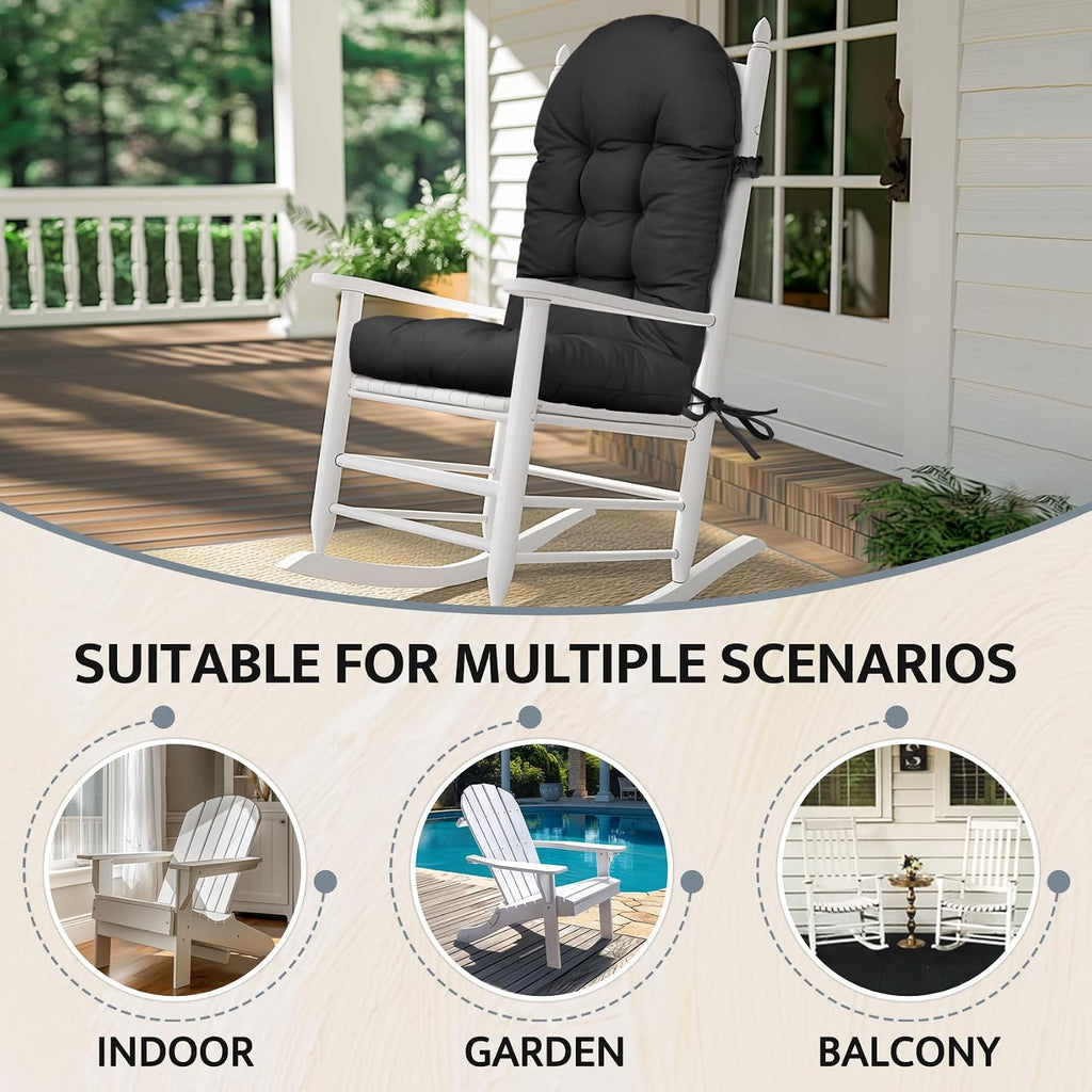 Adirondack Chair Cushion Waterproof 44x19x4in Rocking Chair Pads | Water-Resistant and UV-resistant,High-resilience