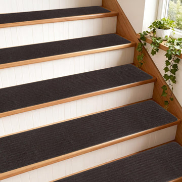 9x36 Inch Carpet for Wooden Steps, Extra Wide, 15 Pack, Brown