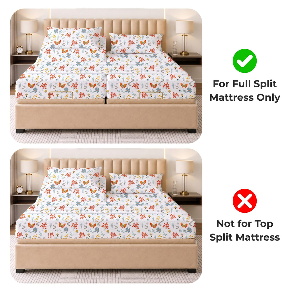 Bed Sheets 5 Piece 100% Egyptian Cotton 600 Thread Count Crisp Cooling Cotton Luxury Hotel Sheets Thick with 16" Inch