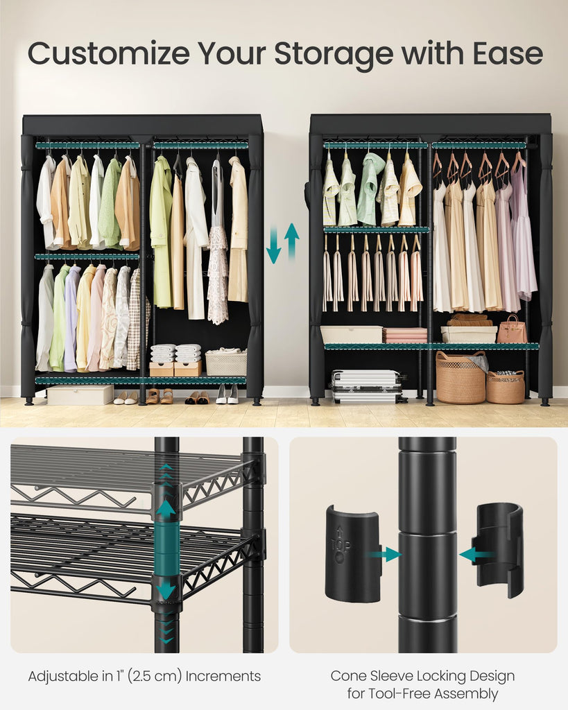 Closet Organizers and Storage, Clothes Rack with Shelves