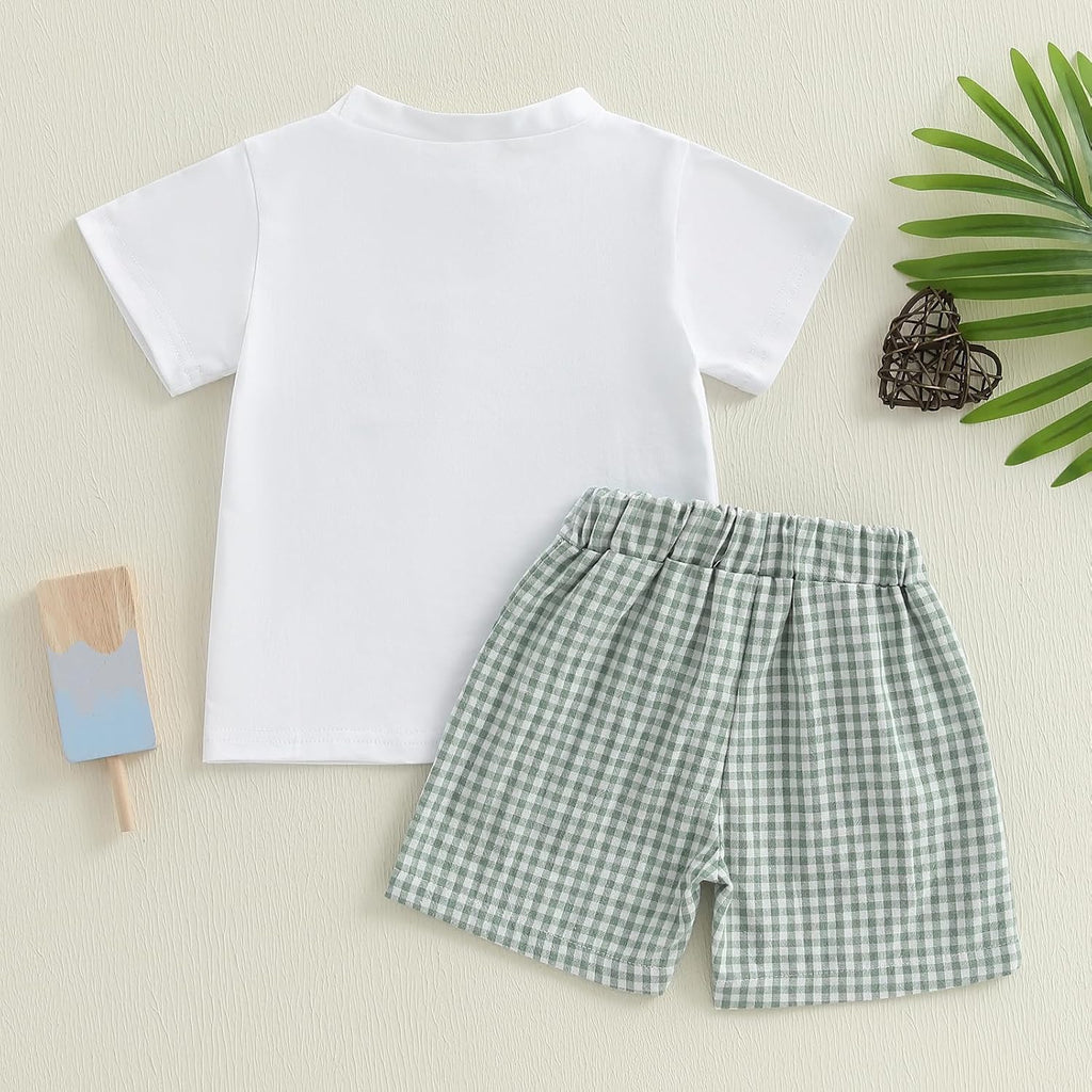 Toddler Baby Boy Clothes Animal Print T-Shirt Shorts Set Outfit