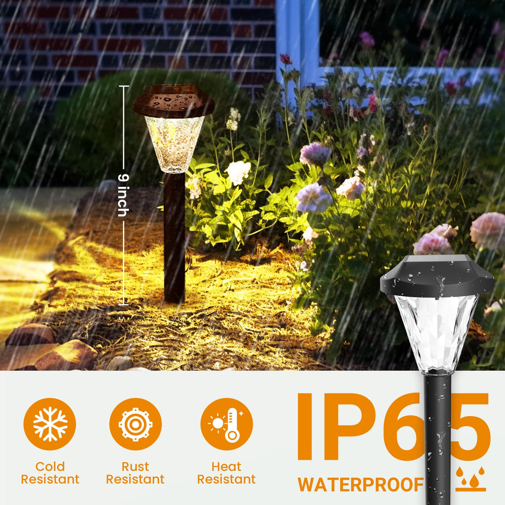 16 Pack Solar Lights Outdoor Waterproof, Solar Garden Lights