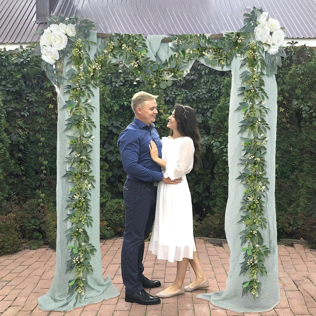 Eucalyptus Garland with Lights - 6 Ft Greenery Garland Spring/Summer
