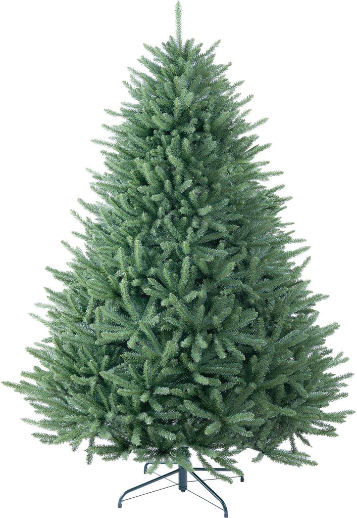 Pre-lit Christmas Tree Premium Spruce Artificial Remote Control with 1200 Dual Color LED Lights, Full Hinged Fir