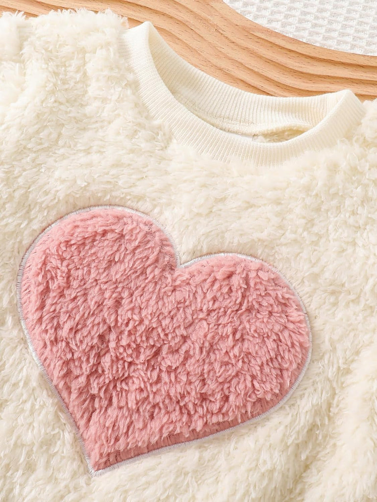 Infant Toddler Baby Girls Clothes Outfits,2 Piece Cute Fall Winter Long-sleeve Warm Top and Pants