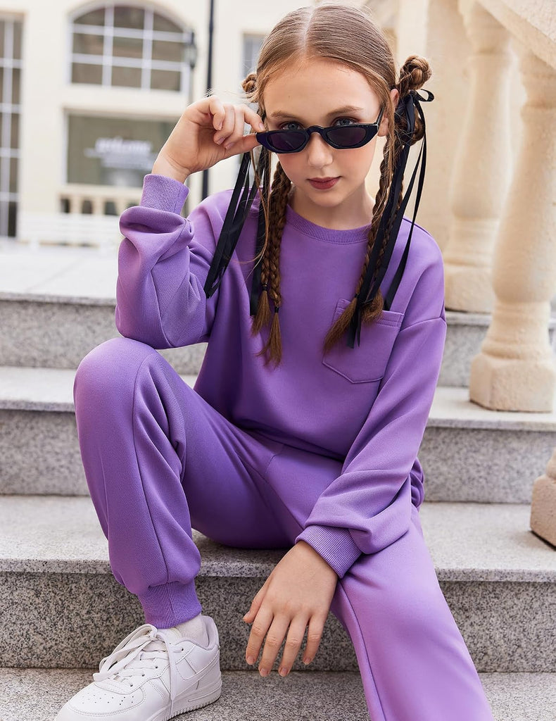 Girls Clothes 2 Piece Fashion Fall Outfits Oversize Sweatsuit Sets