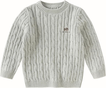 Toddler Girl Cotton Sweater Cable Knit Cashmere Pullover Sweater