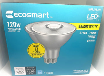 PAR38 Dimmable Energy Star Flood LED Light Bulb Bright White (2-Pack)