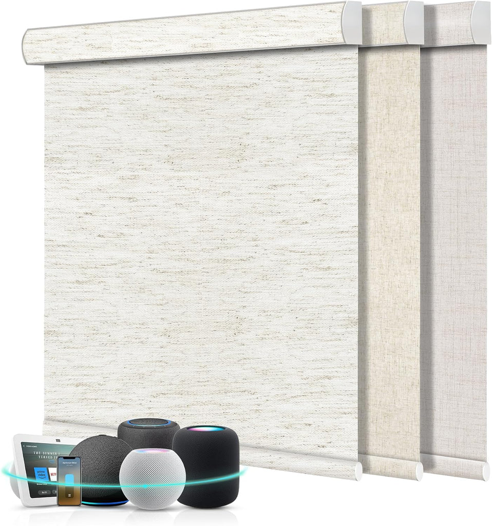 Motorized Blinds with Remote,103% Blackout Motorized Roller Shades