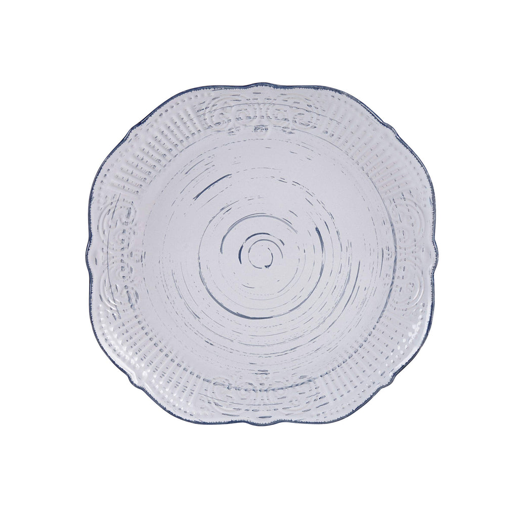 Isabella 16-Piece Stoneware Dinnerware Set, Service for 4 - Handpainted Unique Glazed Finish - Includes Dinner