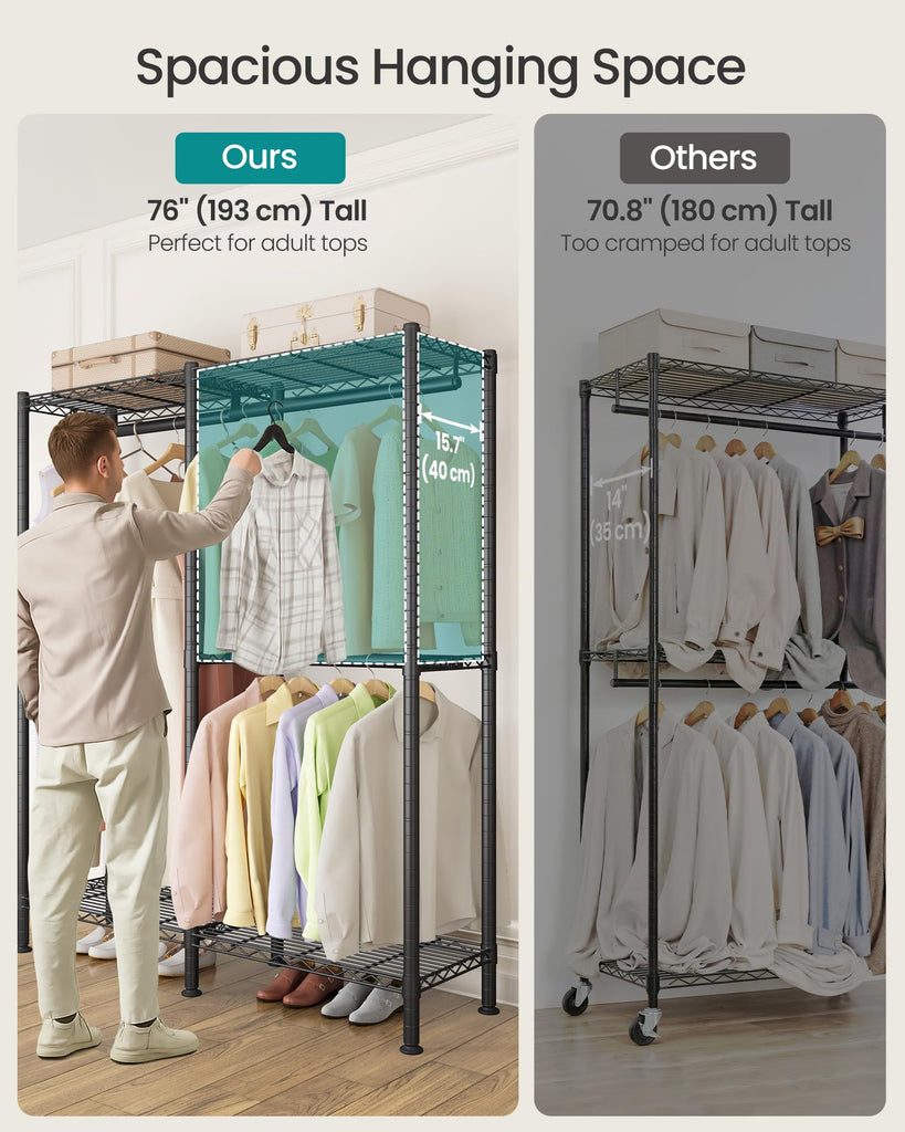 Closet Organizers and Storage, Clothes Rack with Shelves