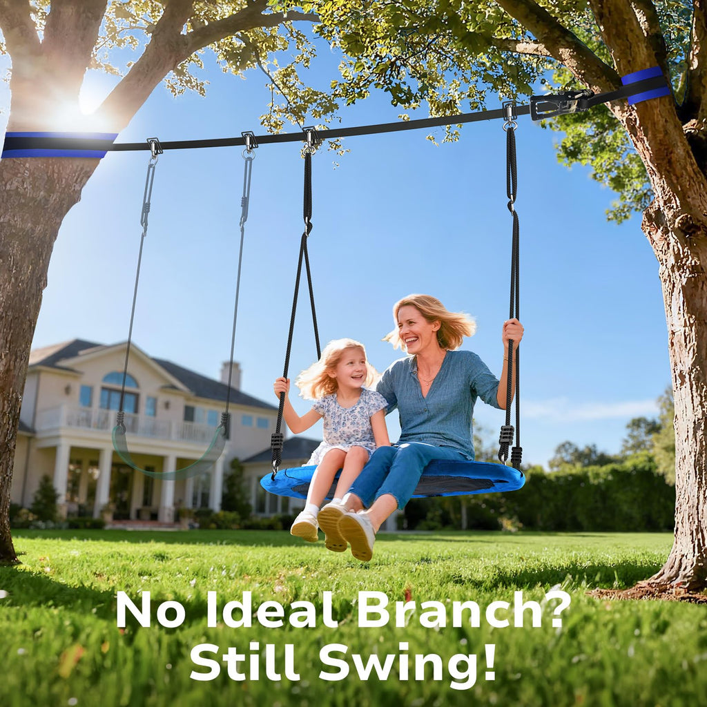 Slackline Swing Set for Backyard Between Trees for Kids and Adults