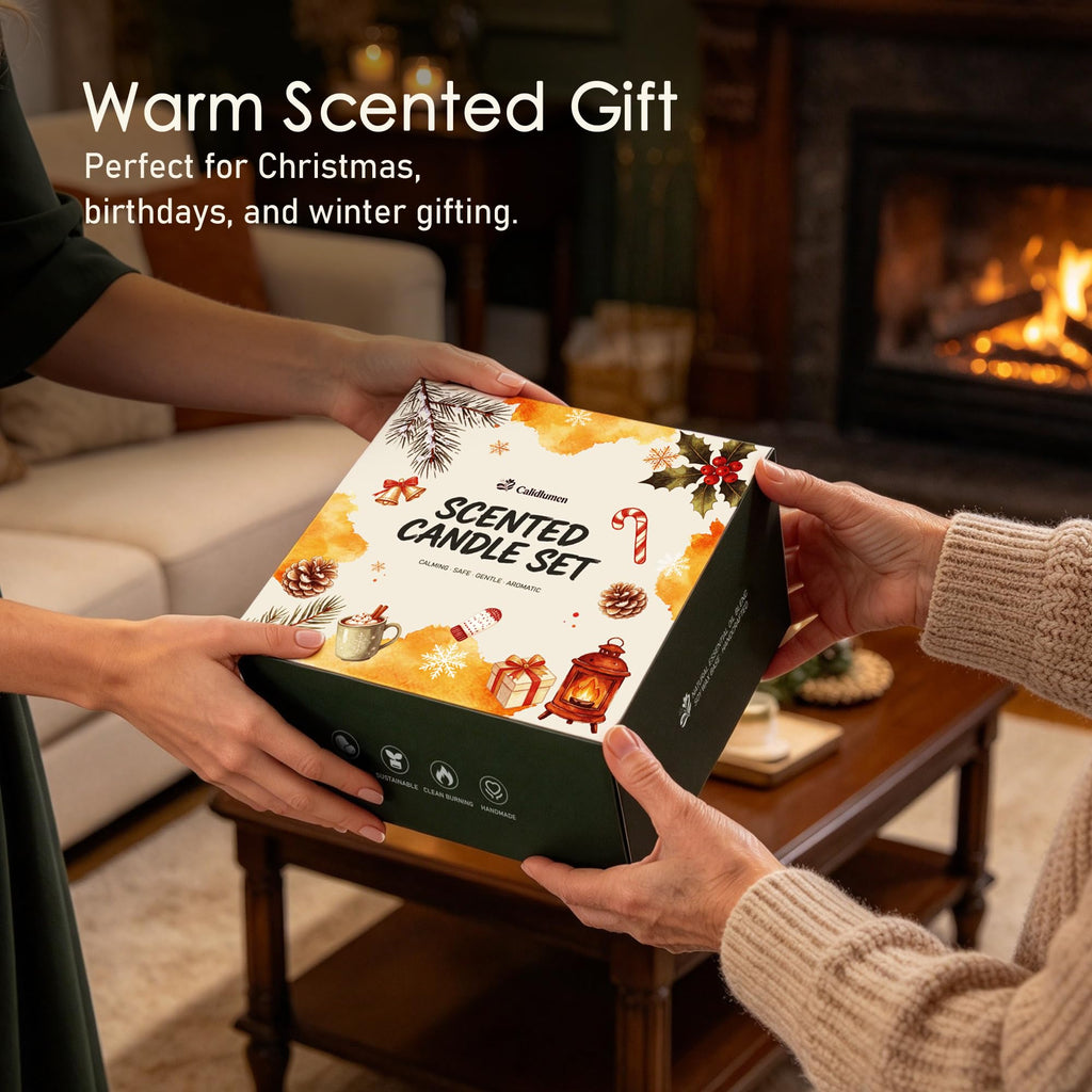 Winter Scented Candles - 4 PC Soy Wax Candle, 28 oz