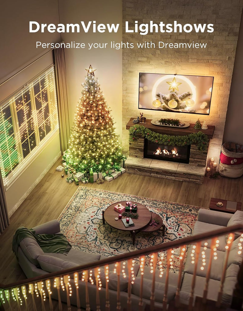 Christmas Sparkle String Lights 99ft with 375 Bullet-Head LEDs