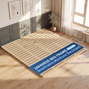 Bed Frame, Foldable Tatami Floor Bed Frame, Futon Frame