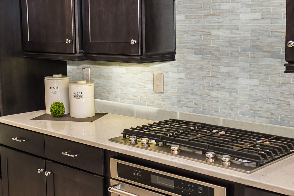 Bullnose Ceramic Subway Wall Tile | Urbano Warm Concrete | 4" x 12"