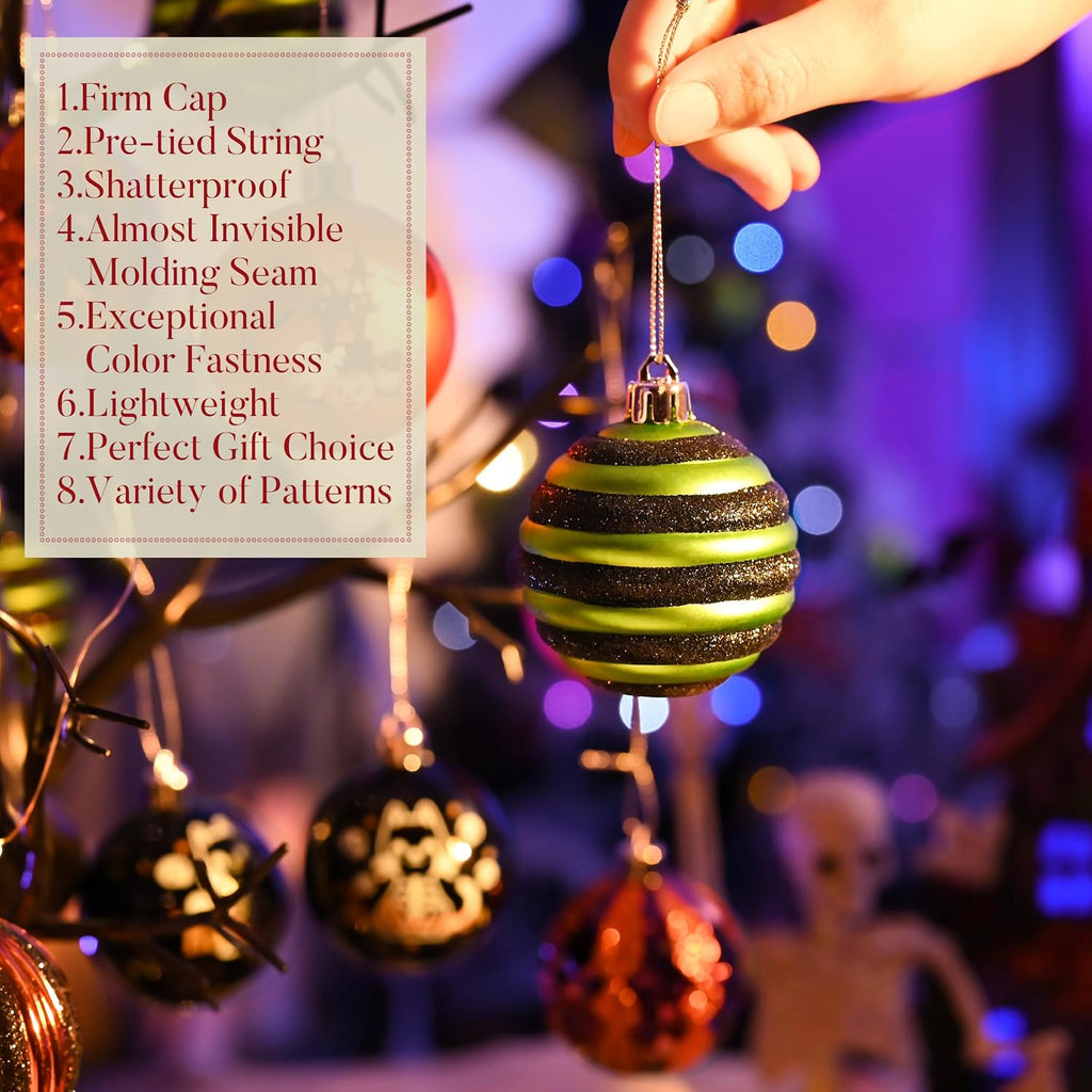 Halloween Ornaments Tree Decorations Indoor 2 Inch - Set of 16