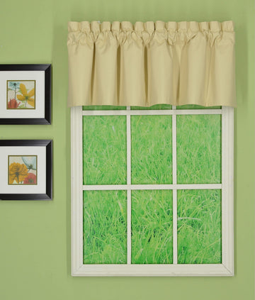 Horizon Thermal Blackout Valance, Sand, 58" W x 15" L