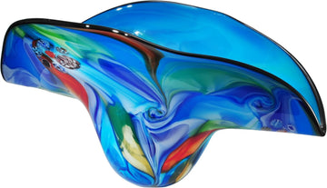 AV14076 Art Glass Accessories/Bowls Collection in Multi Finish, 8.00 inches, 16.5" x 8" x 8", Multicolor - Set of 2