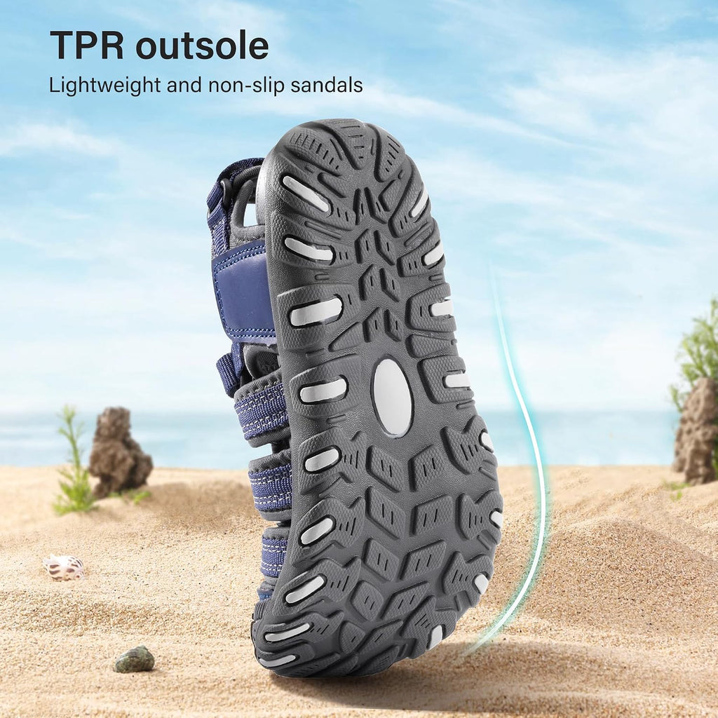 Girls Closed-Toe Water Sandals Hiking Beach Sport Sandals
