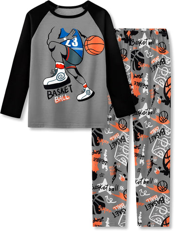 Boys Pajamas, Long Sleeve & Pants PJs, Little & Big Kids