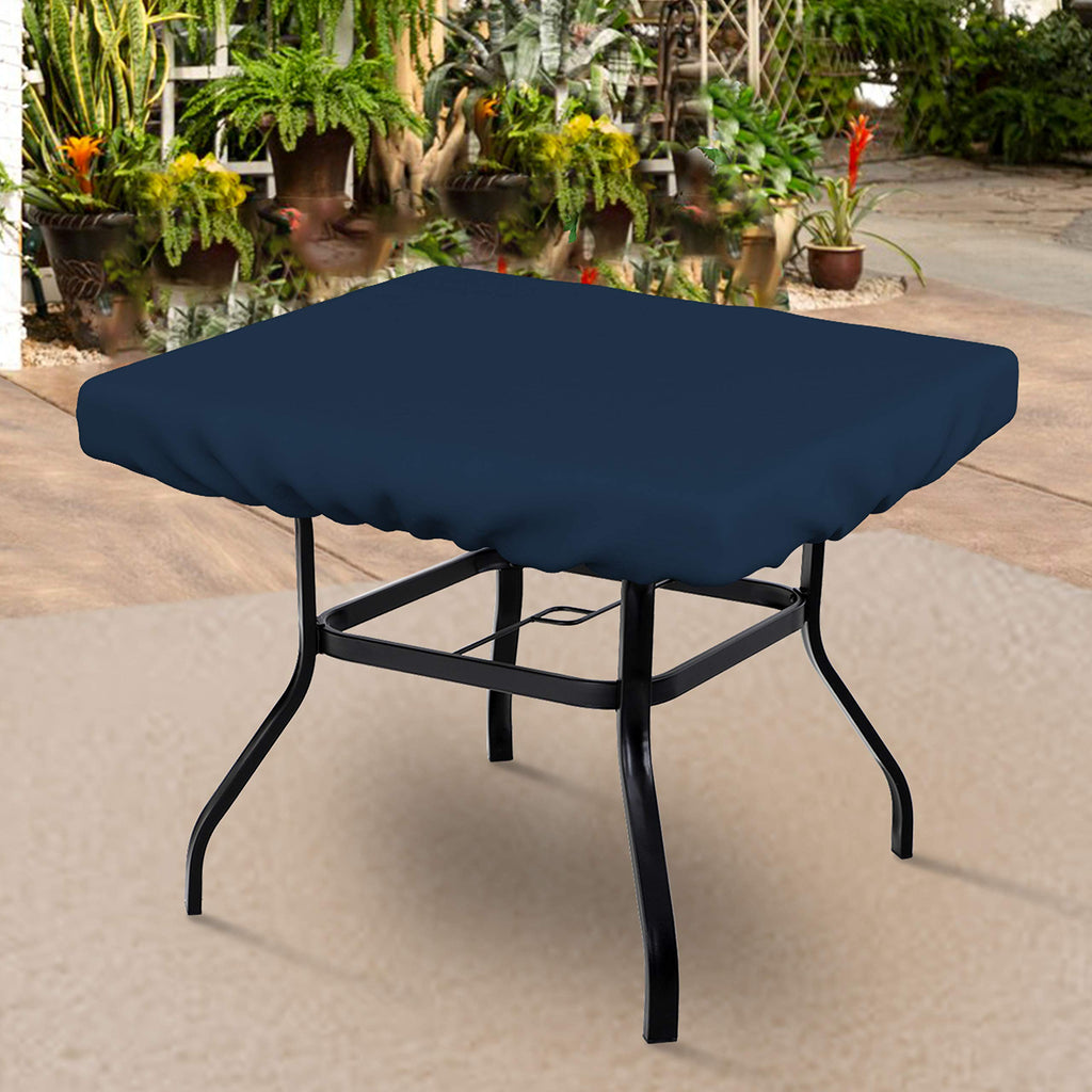 Square Table Top Cover, 12 Oz Waterproof UV & Weather Resistant Patio Table Cover, Outdoor Table Cover Outdoor