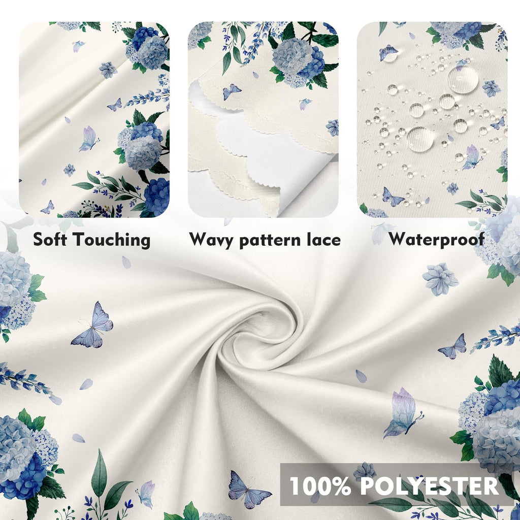 60Inch Round Tablecloth Waterproof Stain Wrinkle Free Table Cover