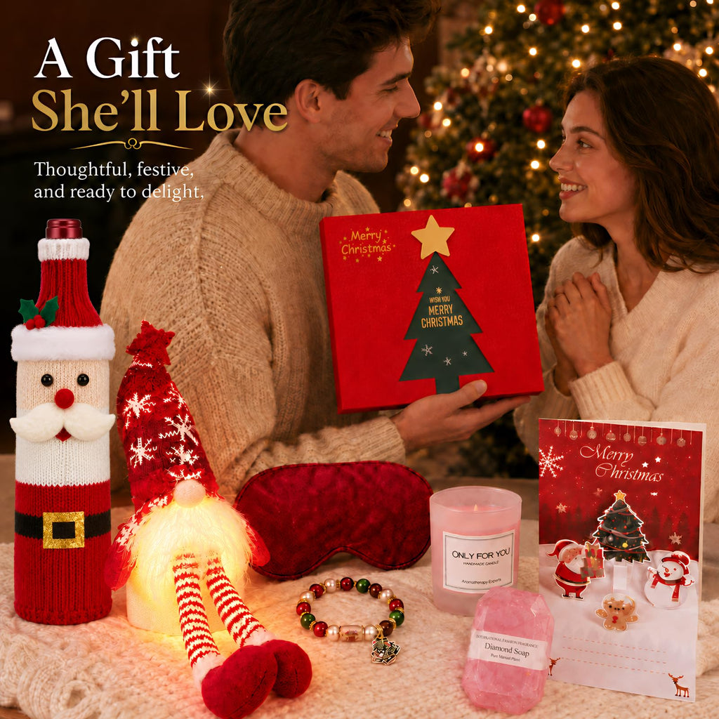 Christmas Gift Box Set for Women, Luxury Self‐Care Holiday Xmas Present