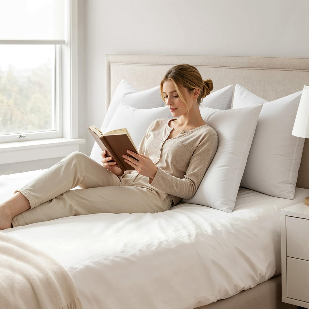 24x24 Euro Pillow Inserts, Premium Feather and Down Pillows 4 Pack
