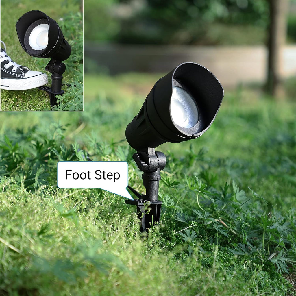 LED Low Voltage Landscape Lights, 14W 540LM 3000K 12V Aluminum Outdoor Spotlight, IP65 Waterproof Landscape Lighting