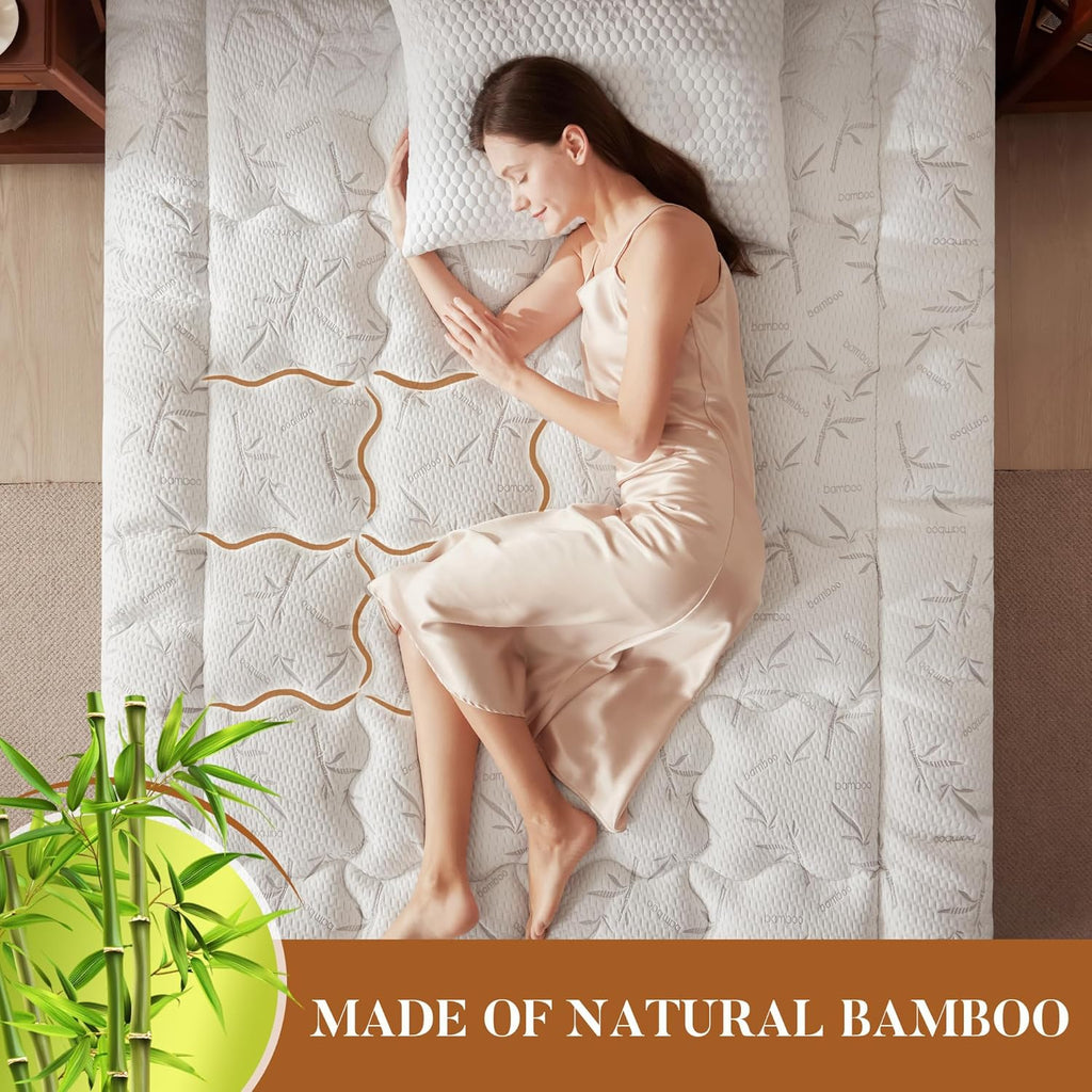 Full Size Mattress Topper, Thick Pillow Top Mattress Pad,Up to 21 Inch Deep Pocket, Soft Breathable Mattress Pad for