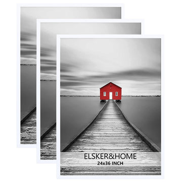 24x36 Poster Frame 3 Pack, White 24x36 Picture Frame