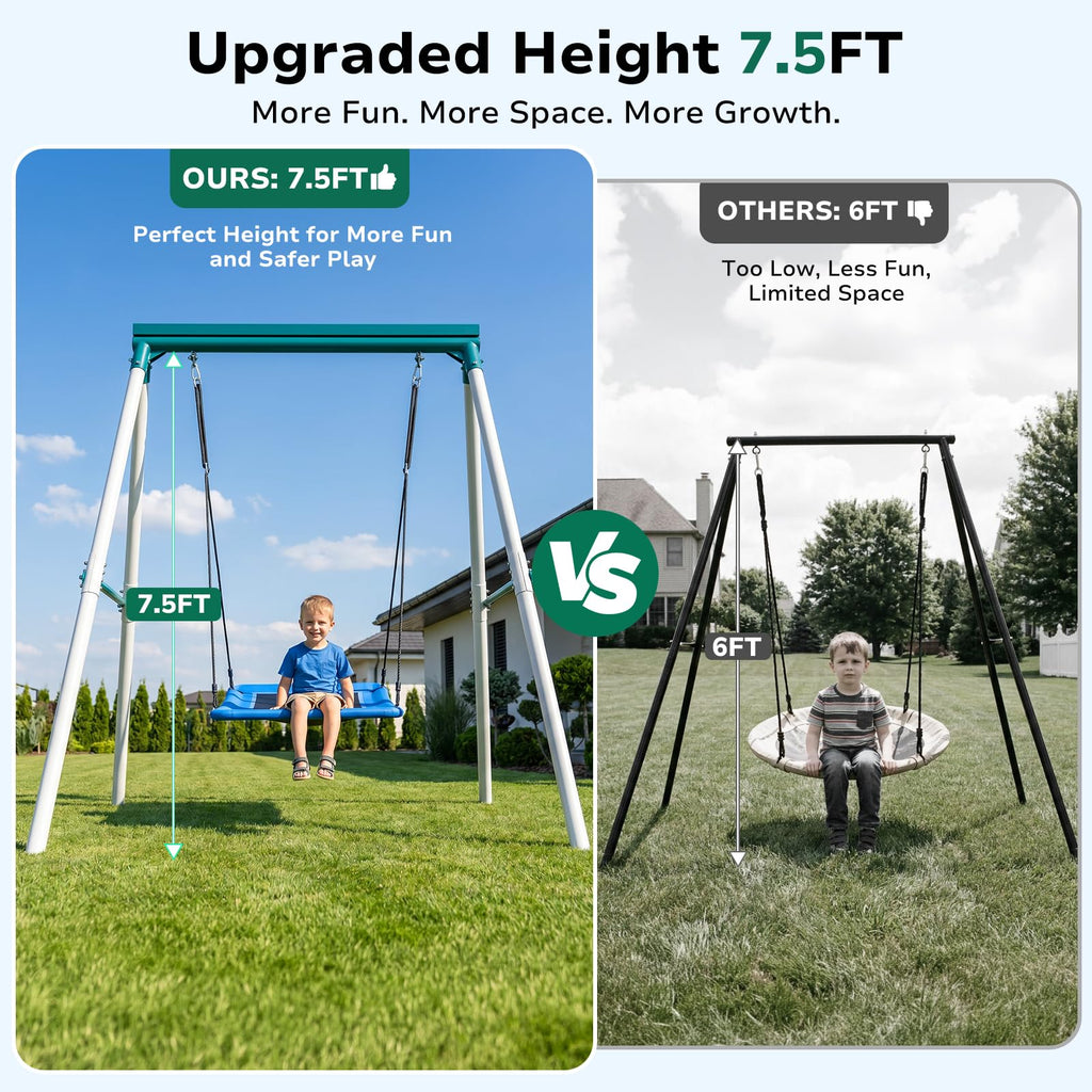 Heavy Duty Saucer Swing with Stand