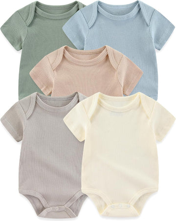 Bodysuits Ribbed Mix Summer Boy Girl Clothes pack