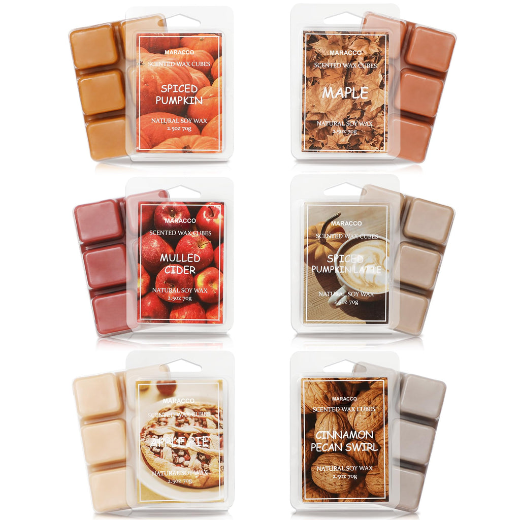 Fall Scented Wax Melts, Soy Wax Cubes for Wax Warmer