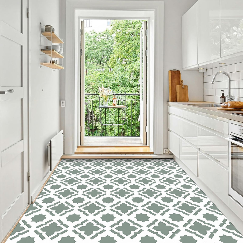 Peel and Stick Floor Tile, 10 Sheets Self-Adhesive Vinyl Flooring