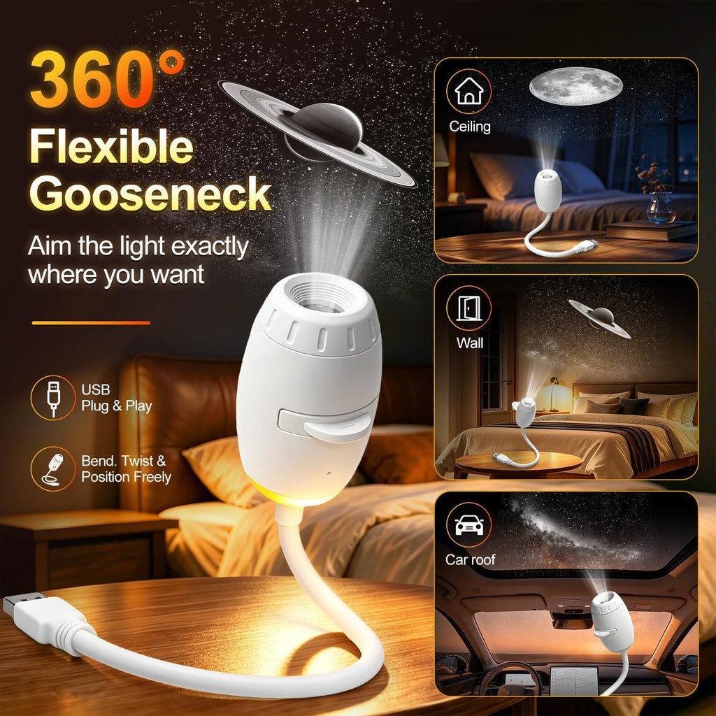 Galaxy Projector Night Light, in-1 USB Starry Sky Lamp, Kids Gift