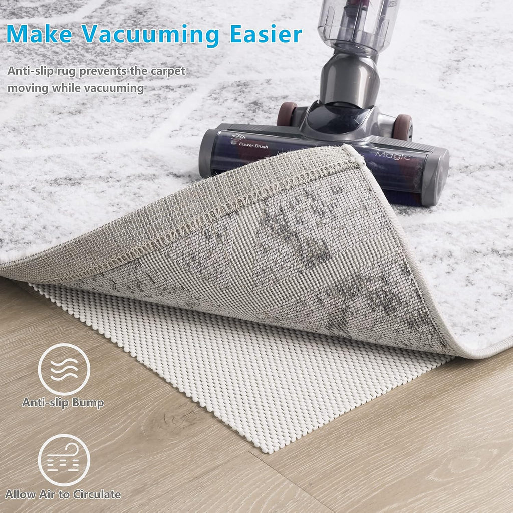 Non Slip Area Rug Pads Non Skid Rug Gripper 9x12 Feet Extra Thick Pad Anti-Slip Carpet Rug Mats for Hardwood Surface - Set of 108