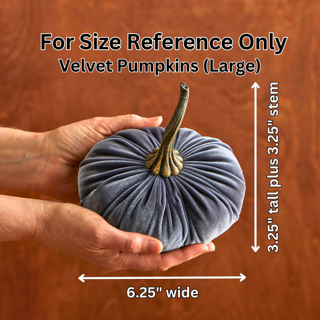 Navy 6.25 inch Velvet Pumpkin (Navy)