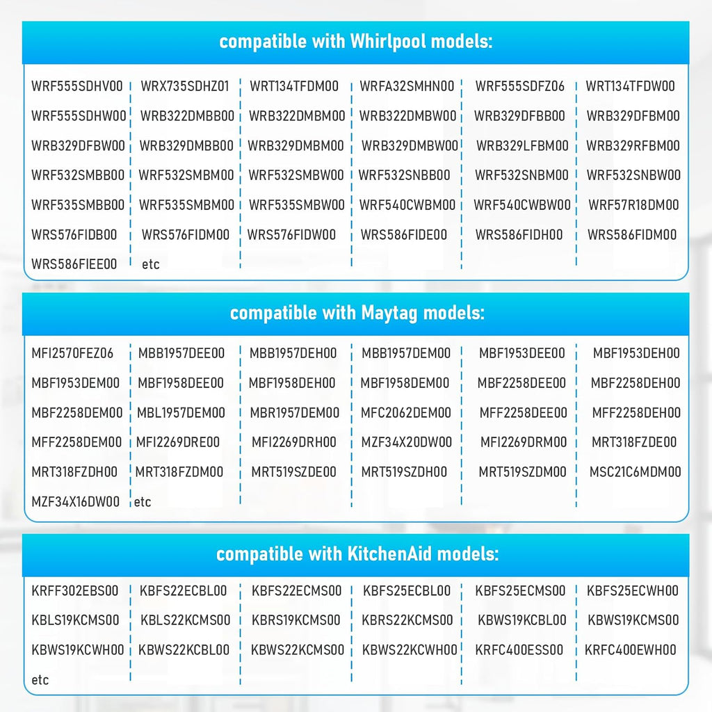 For Whirlpool Refrigerator Light Bulb AP6329125 4813672, PS12349398, W10820003, W11125625.