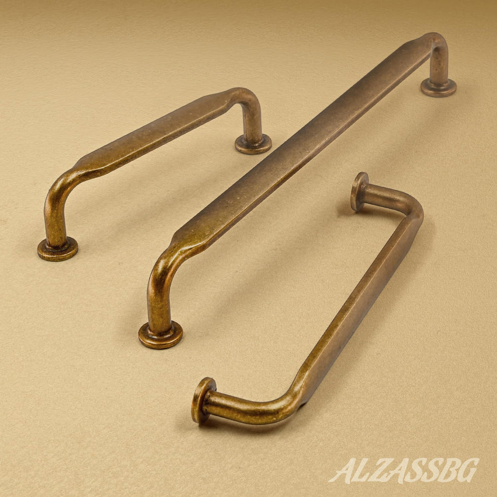 6-1/4" Antique Brass Cabinet Pulls and Handles 6 Pack, AL3503AE
