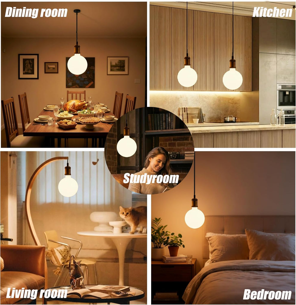 Oversized LED Edison Bulb, 12W 1800LM Dimmable E26 3000k,1 Pack
