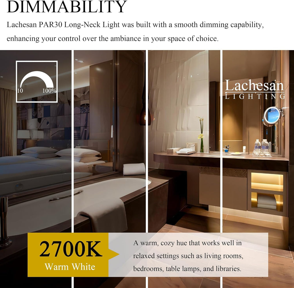 Halogen Par30 Long Neck Flood Bulb Dimmable 75W 120V E26 Base 6pcs2
