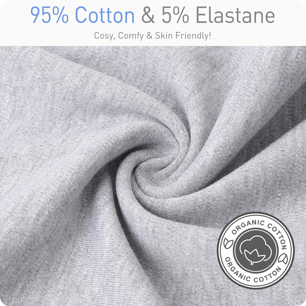 Premium Soft Cotton Transitional Baby Swaddling Sack with Arms Up & Sleeves, Mitten Cuffs, Way Zipper