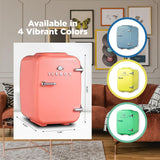IBMF4BLS Mini Fridge For Bedroom, Skincare Refrigerator, Portable Cooler & Warmer for Makeup, for Office & Home, Mini